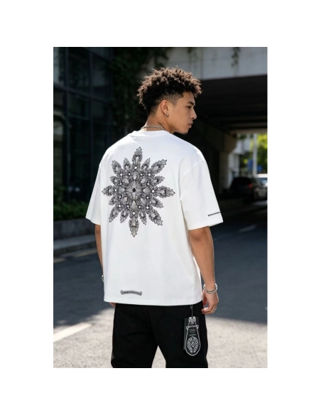 Chrome Hearts Kaleidoscope Cross Print Short Sleeve 027