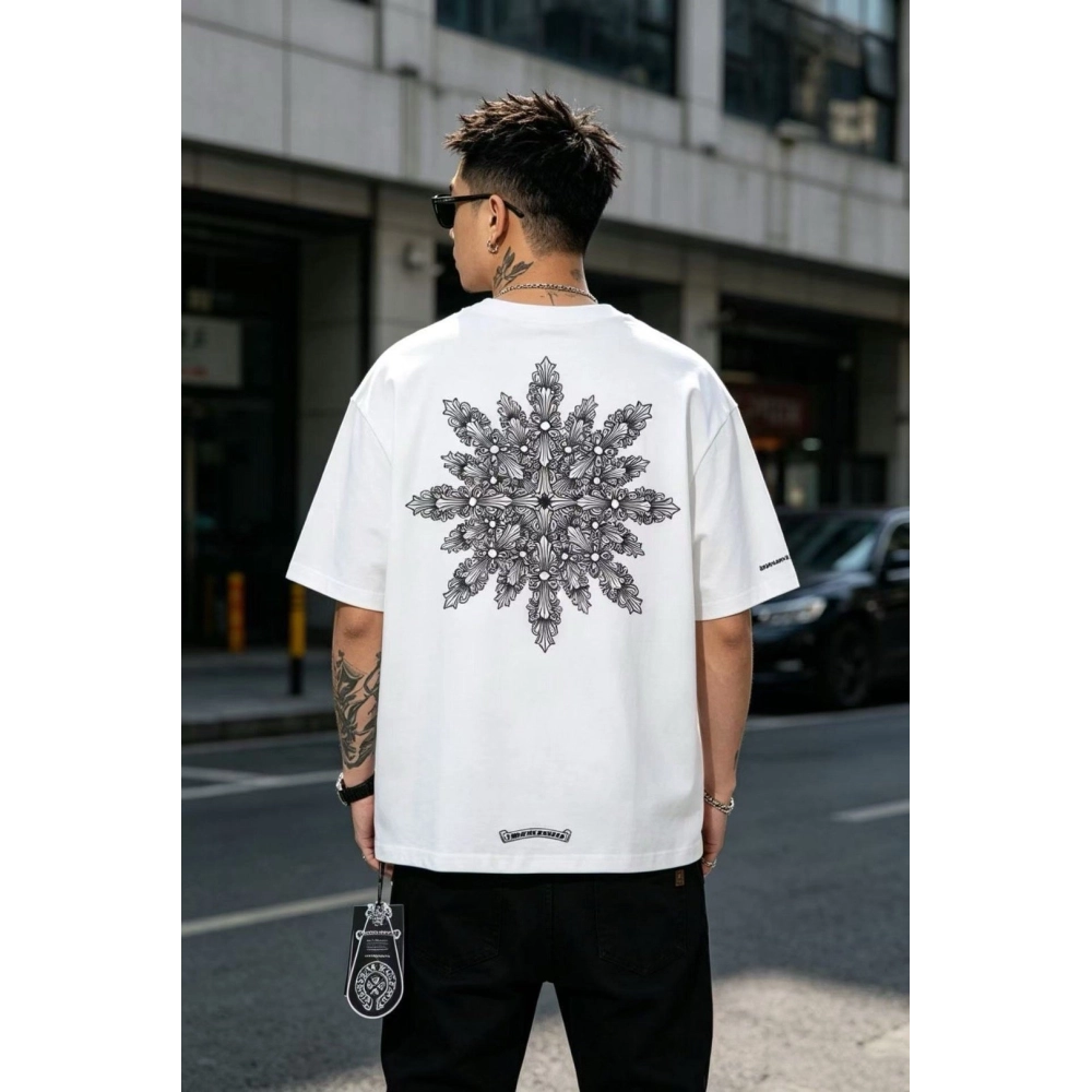 Chrome Hearts Kaleidoscope Cross Print Short Sleeve 027