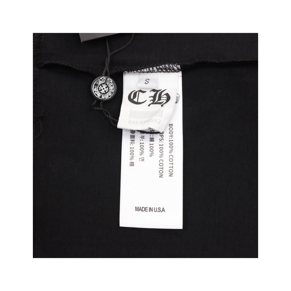 Chrome Hearts Pocket Sanskrit & Back Large Cross Print Short Sleeve 028