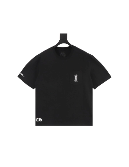 Chrome Hearts Pocket Sanskrit & Back Large Cross Print Short Sleeve 028