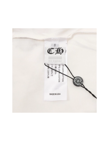 Chrome Hearts Pocket Sanskrit & Back Large Cross Print Short Sleeve 029