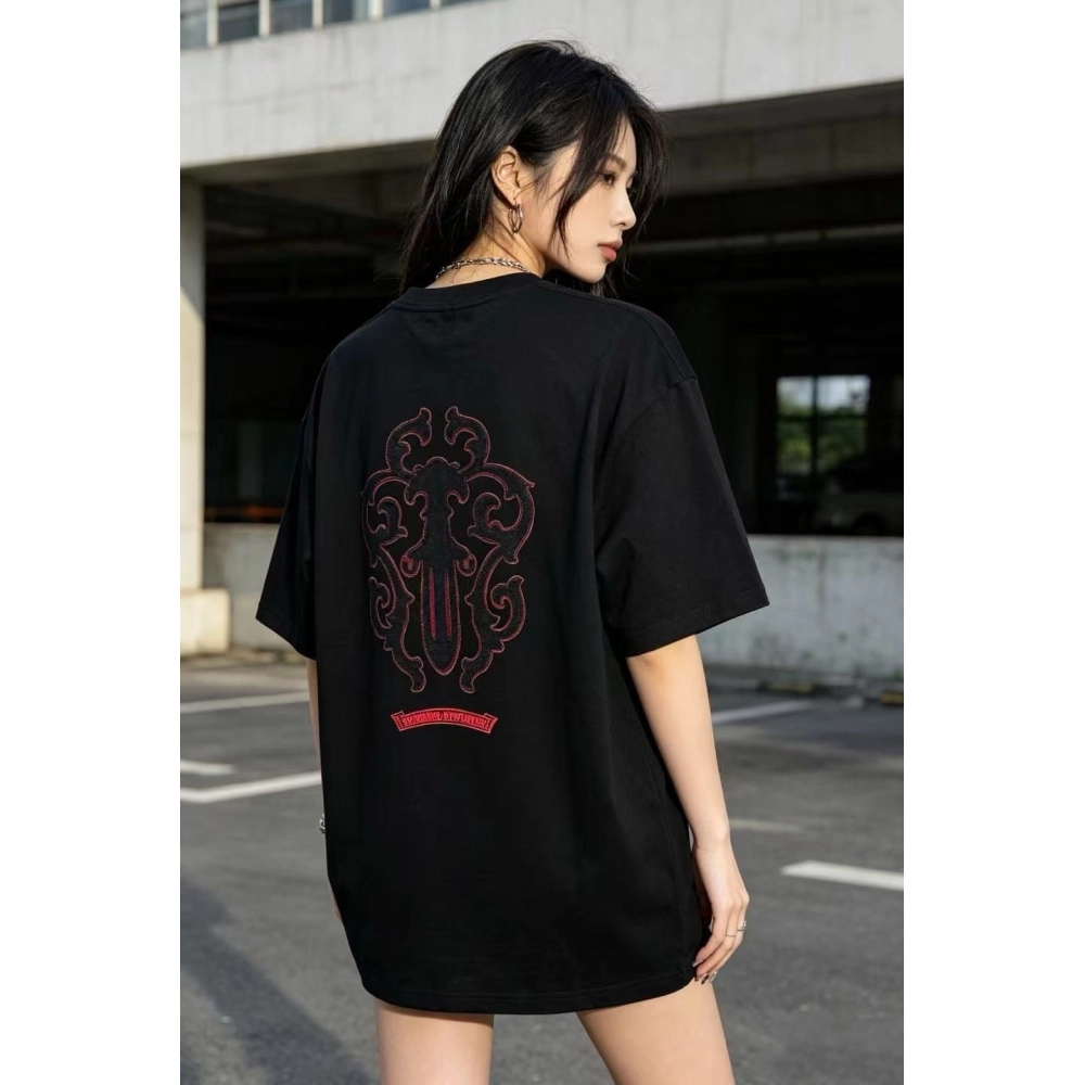 Chrome Hearts Large Dagger Patch Embroidery Short Sleeve 030