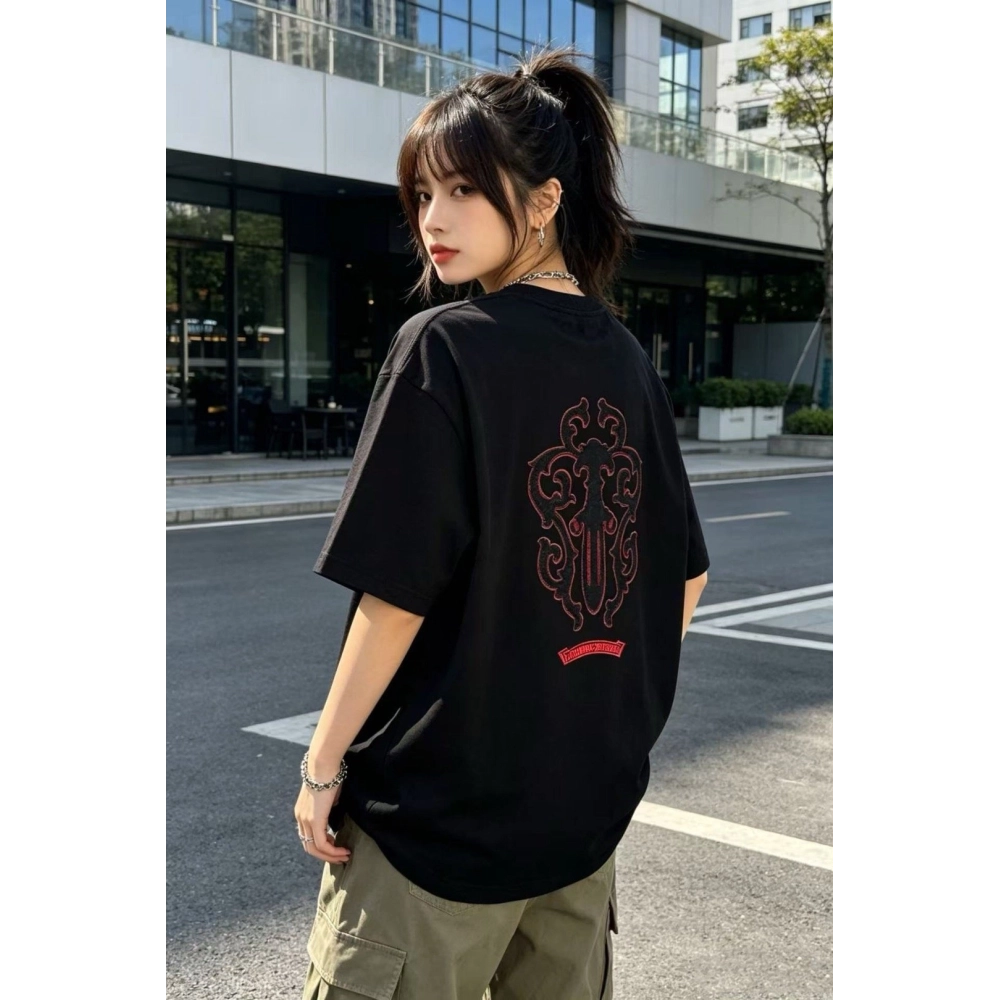 Chrome Hearts Large Dagger Patch Embroidery Short Sleeve 030