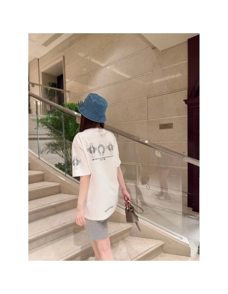 Chrome Hearts Cross Horseshoe Print Short Sleeve 036