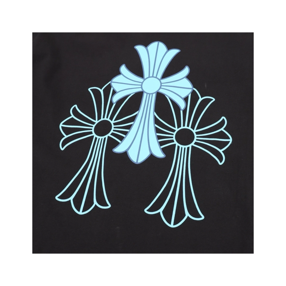 Chrome Hearts Blue Cross Print Short Sleeve 040