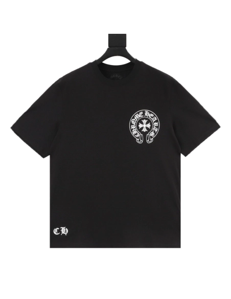 Chrome Hearts Horseshoe Cross Print Short Sleeve 042