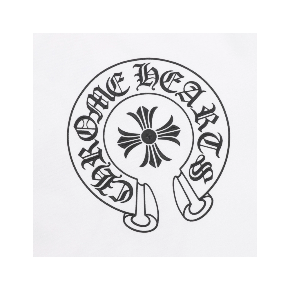 Chrome Hearts Horseshoe Cross Print Short Sleeve 043