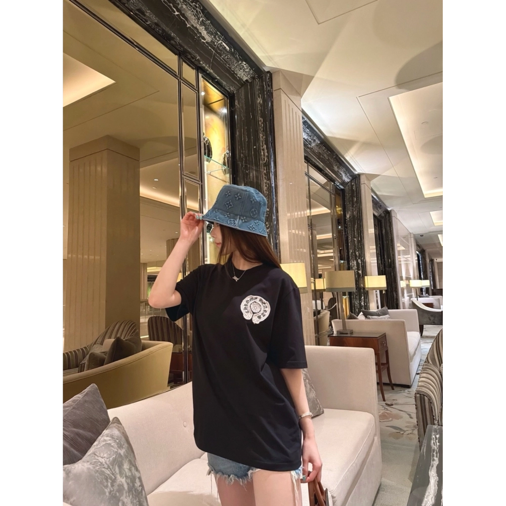 Chrome Hearts Sanskrit Cross Print Short Sleeve 044