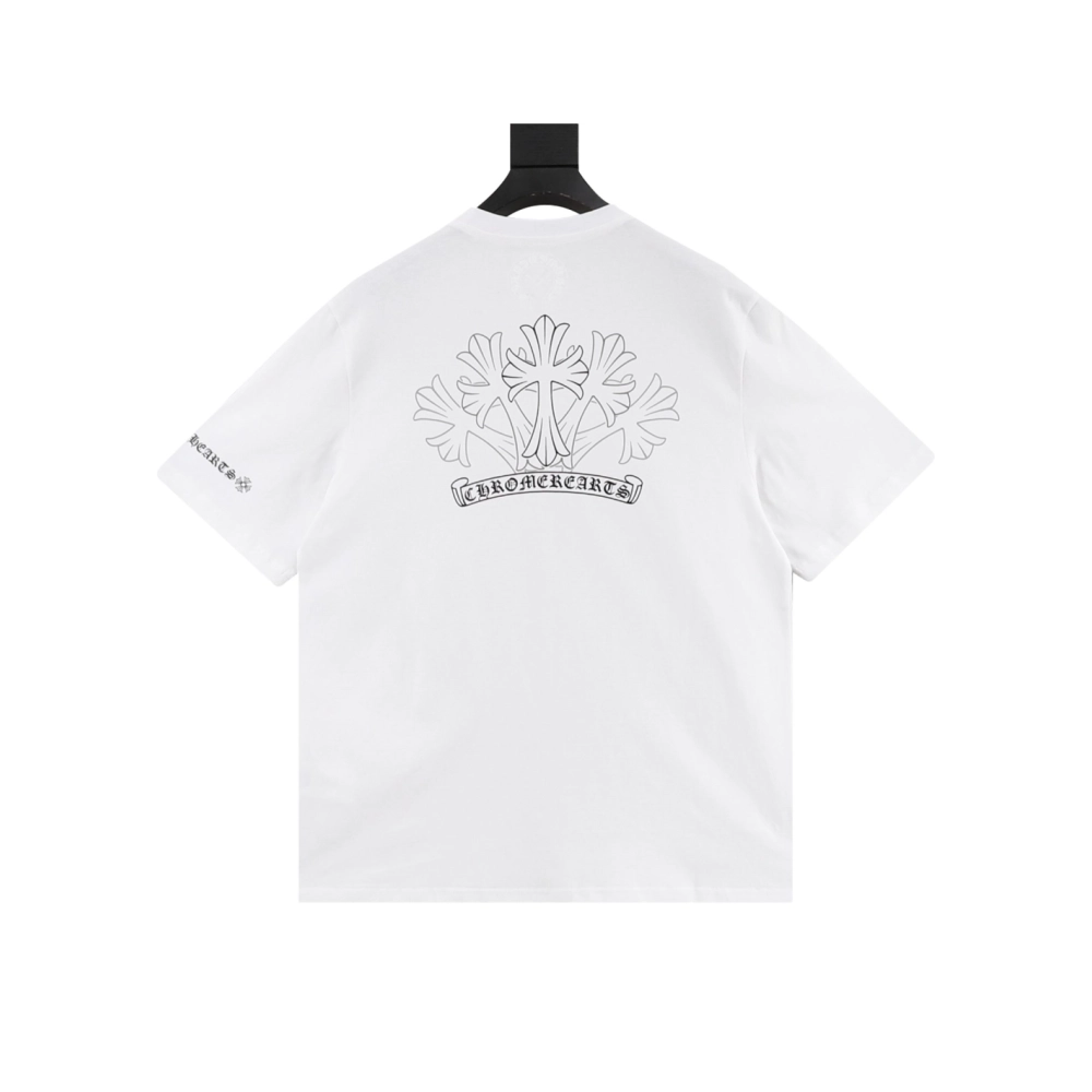 Chrome Hearts Sketch Cross Print Short Sleeve 049