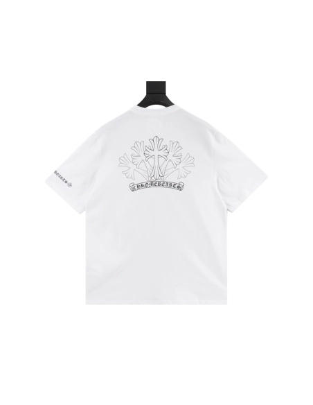 Chrome Hearts Sketch Cross Print Short Sleeve 049