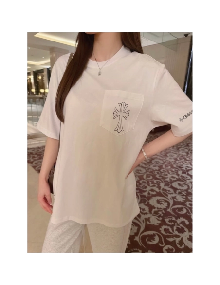 Chrome Hearts Sketch Cross Print Short Sleeve 049