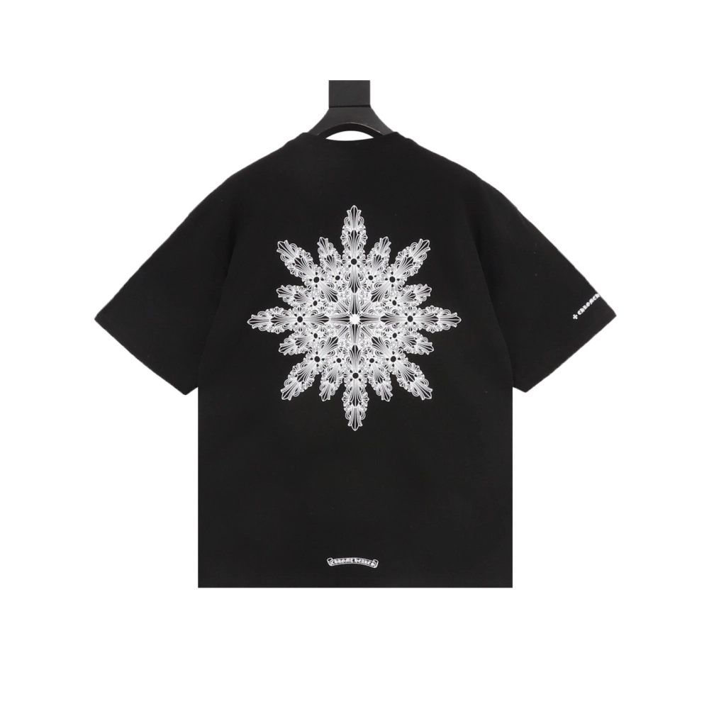 Chrome Hearts Back Snowflake Cross Short Sleeve 055