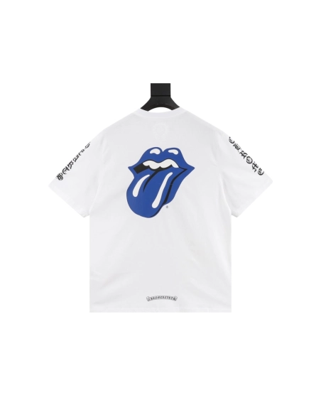 Chrome Hearts Large Tongue Print Short Sleeve 053