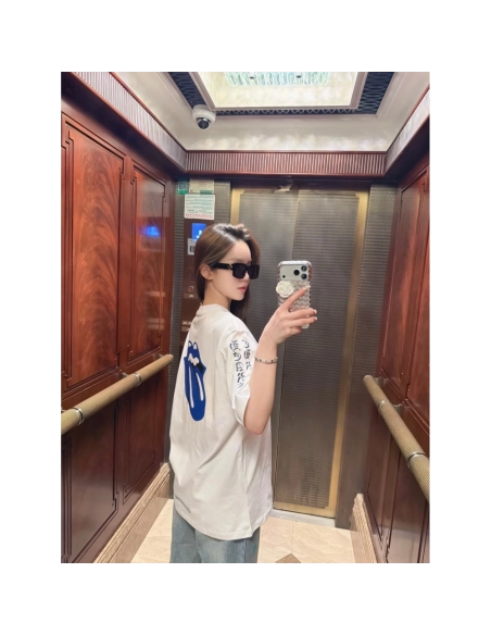 Chrome Hearts Large Tongue Print Short Sleeve 053