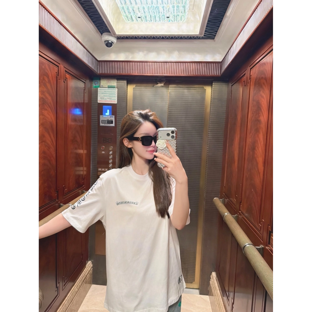 Chrome Hearts Large Tongue Print Short Sleeve 053