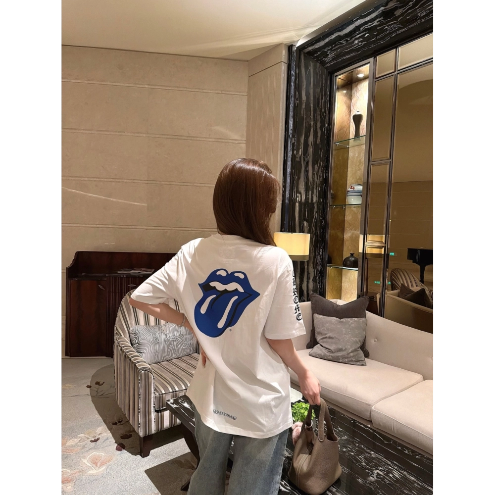 Chrome Hearts Large Tongue Print Short Sleeve 053