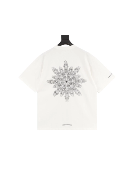 Chrome Hearts Back Snowflake Cross Short Sleeve 056