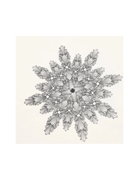 Chrome Hearts Back Snowflake Cross Short Sleeve 056