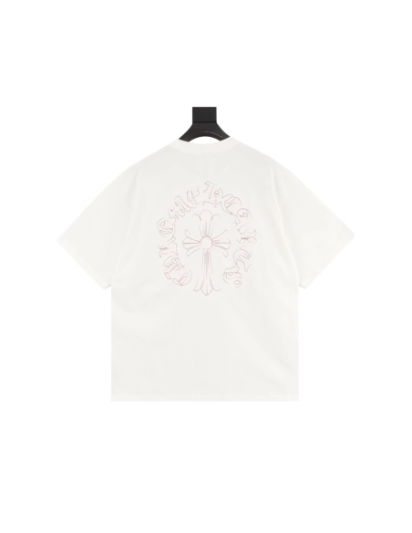 Chrome Hearts Front & Back Sanskrit Embroidery Short Sleeve 057