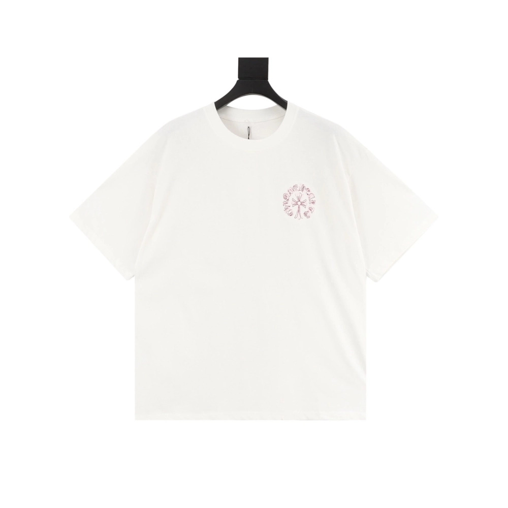 Chrome Hearts Front & Back Sanskrit Embroidery Short Sleeve 057