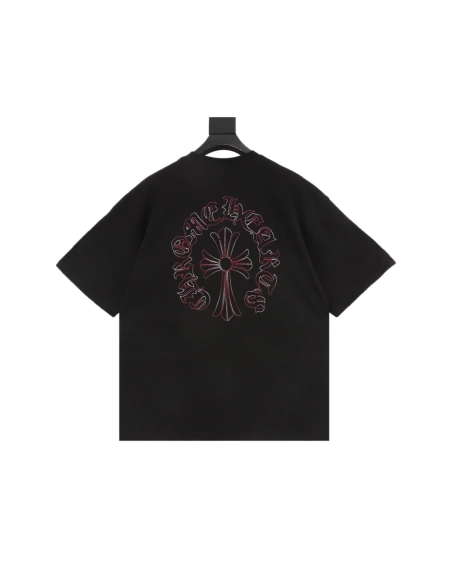 Chrome Hearts Front & Back Sanskrit Embroidery Short Sleeve 058