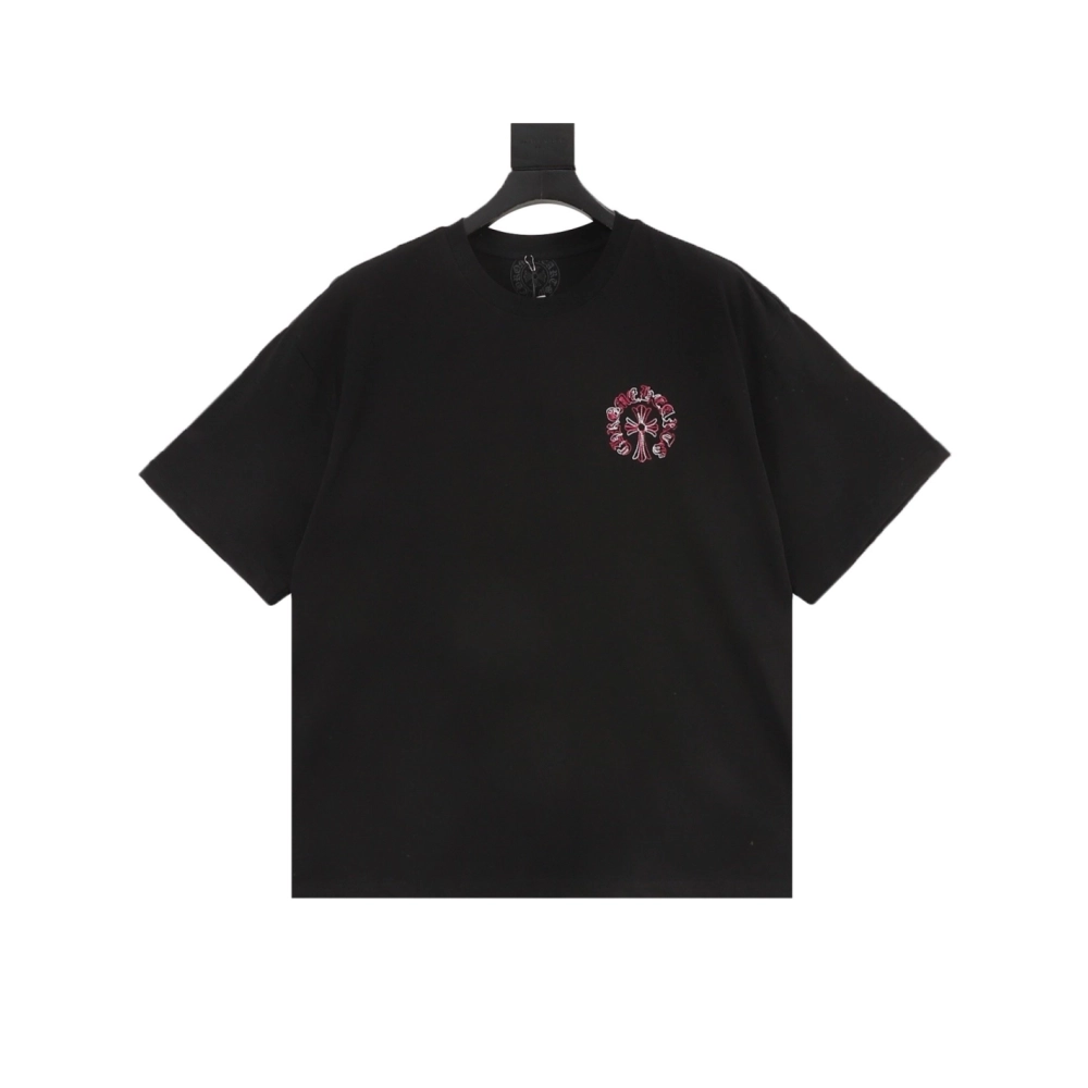 Chrome Hearts Front & Back Sanskrit Embroidery Short Sleeve 058