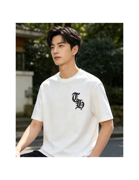 Chrome Hearts Heavy Leather Patch Short Sleeve T-Shirt 062