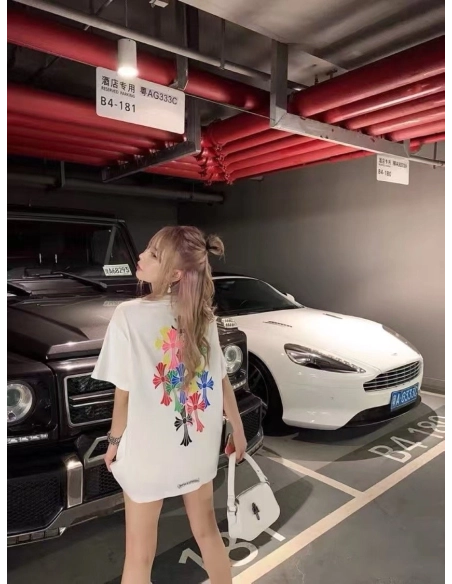 Chrome Hearts Colorful Cross Short Sleeve 063