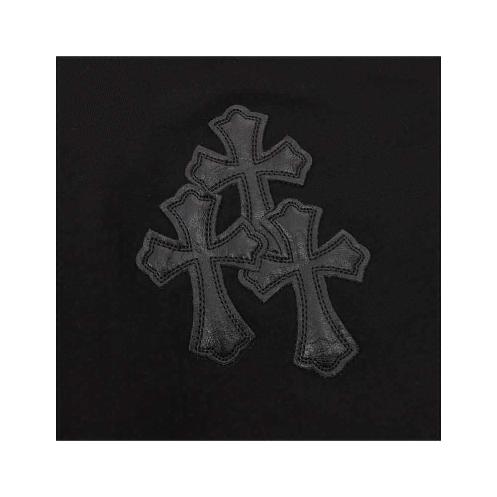Chrome Hearts Leather Patch Cross Short Sleeve 065