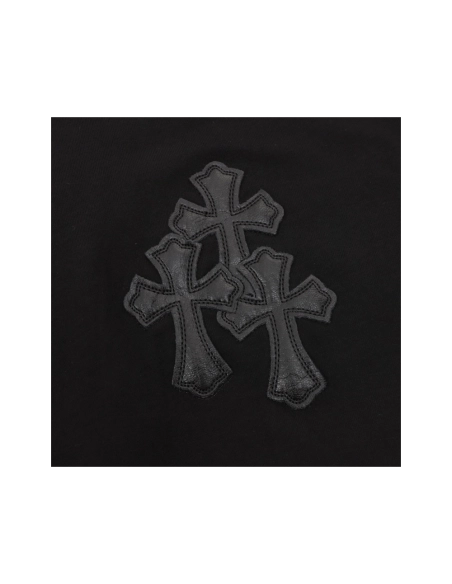 Chrome Hearts Leather Patch Cross Short Sleeve 065