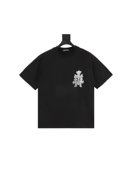 Chrome Hearts Leather Patch Cross Short Sleeve 086