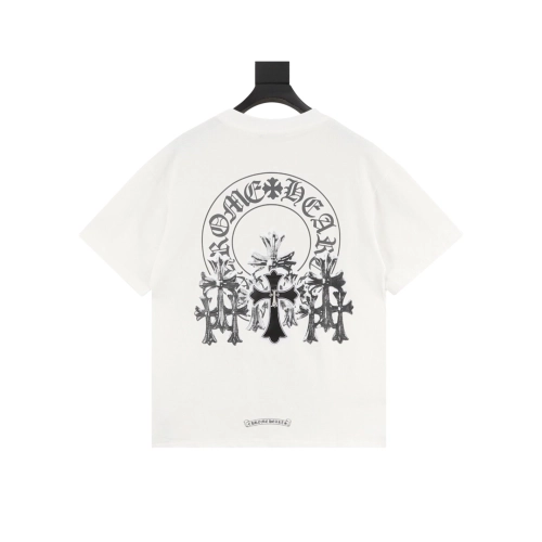 Chrome Hearts Leather Patch Cross Short Sleeve 087