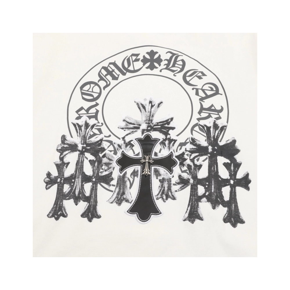 Chrome Hearts Leather Patch Cross Short Sleeve 087