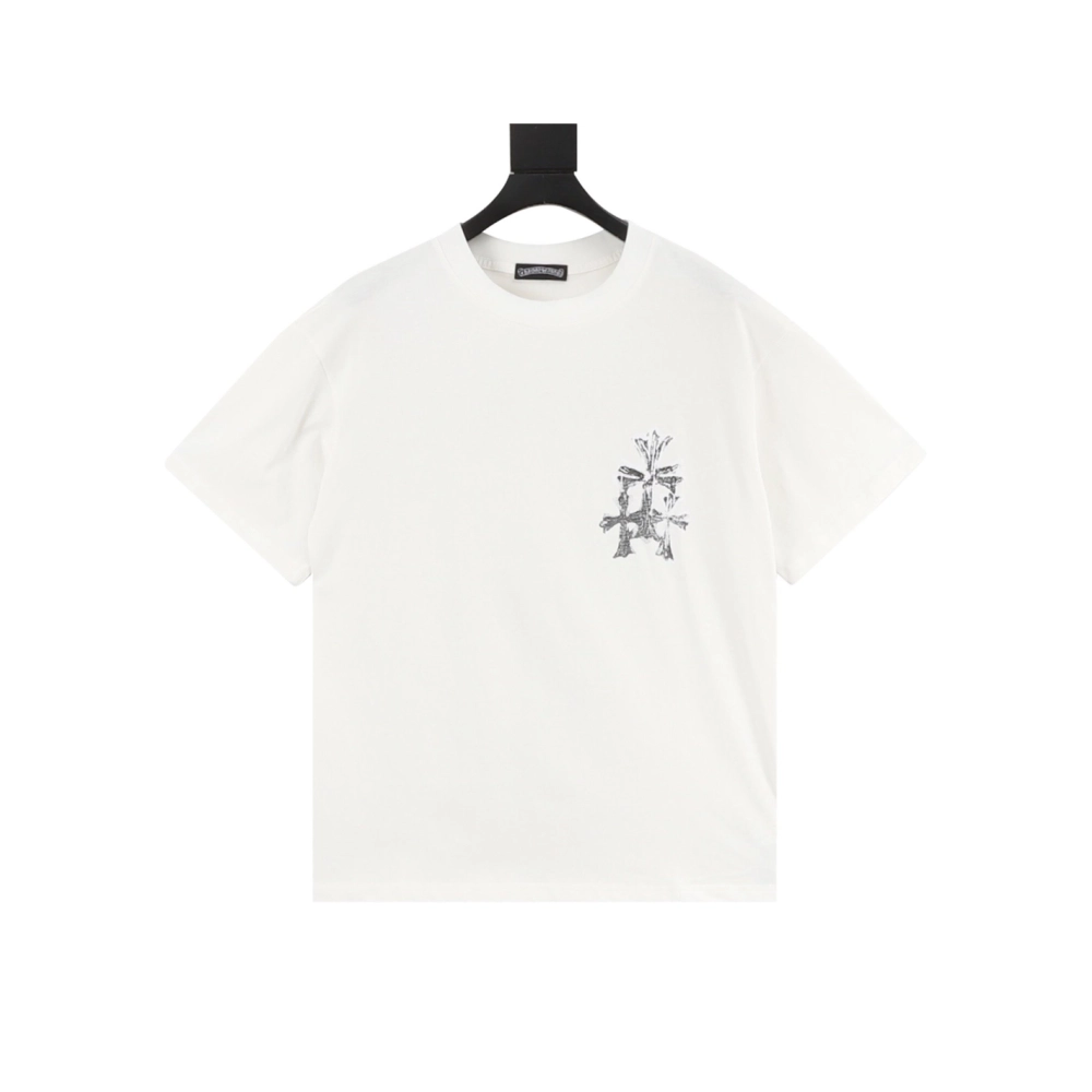 Chrome Hearts Leather Patch Cross Short Sleeve 087