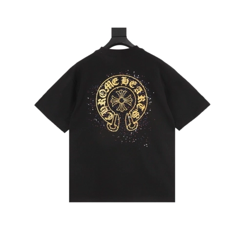Chrome Hearts Splatter Horseshoe Short Sleeve 088