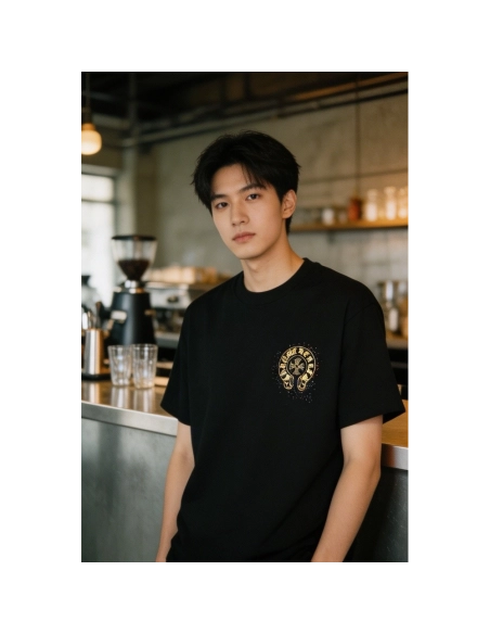 Chrome Hearts Splatter Horseshoe Short Sleeve 088