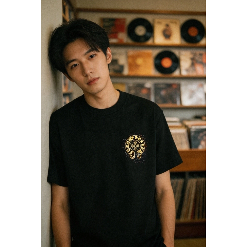 Chrome Hearts Splatter Horseshoe Short Sleeve 088