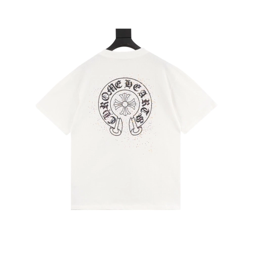 Chrome Hearts Splatter Horseshoe Short Sleeve 089