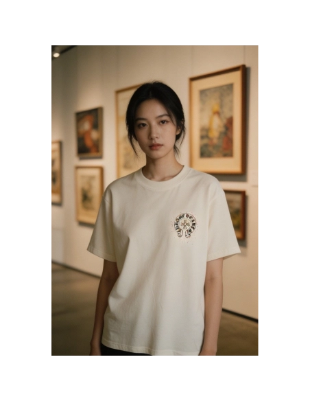 Chrome Hearts Splatter Horseshoe Short Sleeve 089