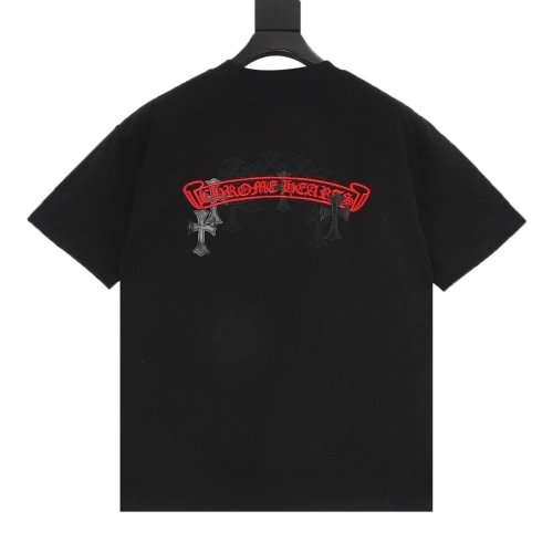 Chrome Hearts Cross Cluster Embroidery Short Sleeve 094