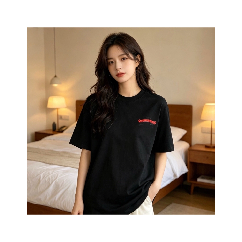 Chrome Hearts Cross Cluster Embroidery Short Sleeve 094