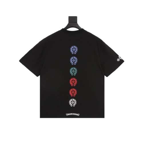 Chrome Hearts Multi-Color Cross Print Short Sleeve 105