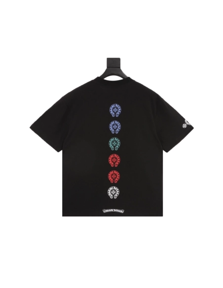 Chrome Hearts Multi-Color Cross Print Short Sleeve 105