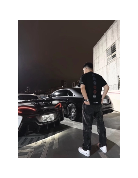 Chrome Hearts Multi-Color Cross Print Short Sleeve 105