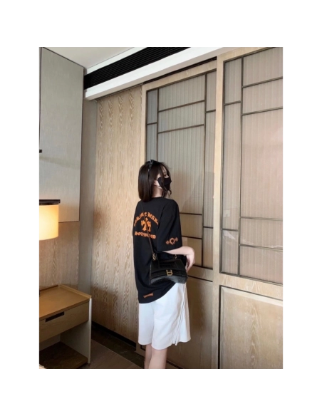 Chrome Hearts Orange Cross Print Short Sleeve 114
