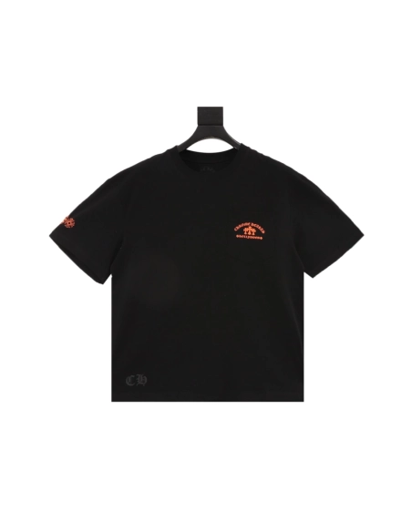 Chrome Hearts Orange Cross Print Short Sleeve 114