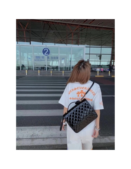 Chrome Hearts Orange Cross Print Short Sleeve 115