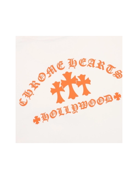 Chrome Hearts Orange Cross Print Short Sleeve 115