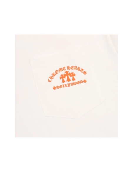 Chrome Hearts Orange Cross Print Short Sleeve 115