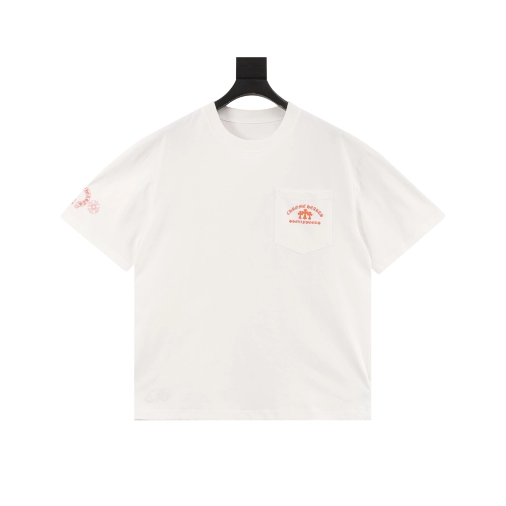 Chrome Hearts Orange Cross Print Short Sleeve 115